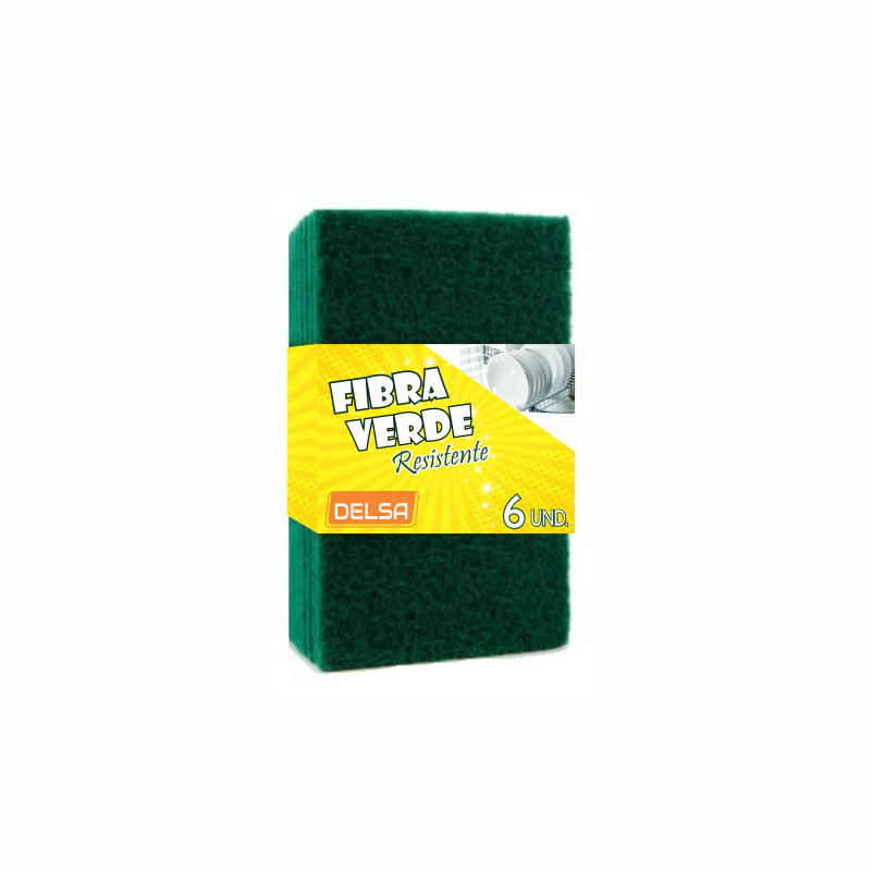 FIBRA ABRASIVA VERDE MULTIUSO DELSA
