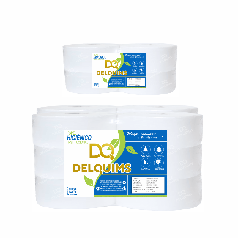 PAPEL HIGIÉNICO INSTITUCIONAL DQ DELQUIMS